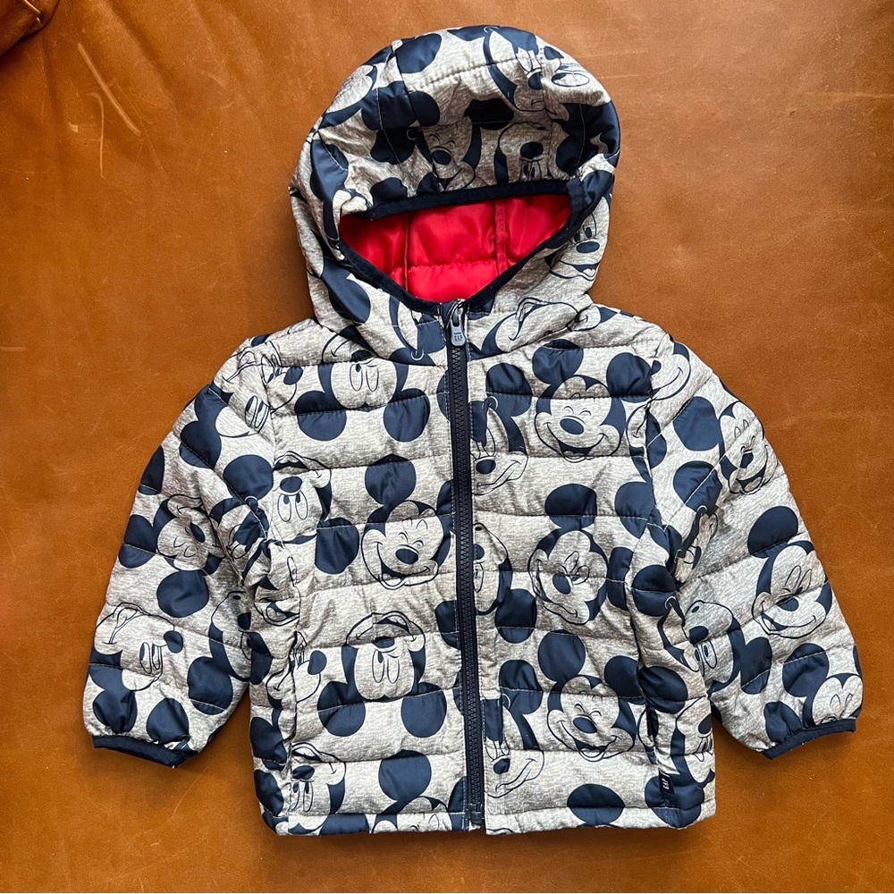 GAP Baby x Disney Mickey Mouse Puffer Jacket, 2T - Picture 10 of 10